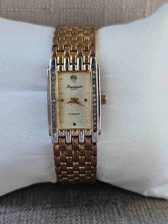 Vintage Precision by Gruen Wristwatch Gold Tone Quartz Analog Women Watch main image 5